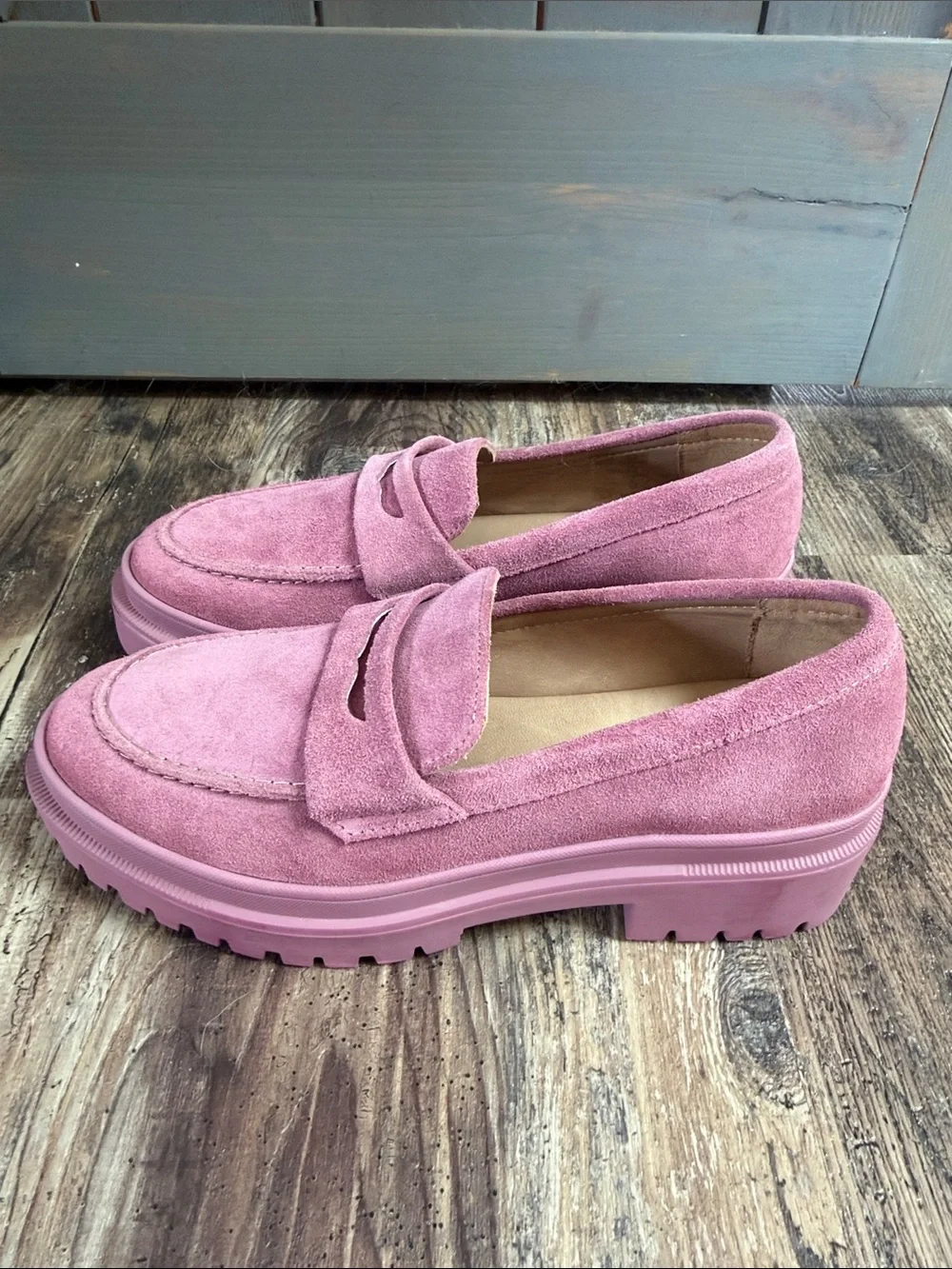 Patina by Portland Leather Zoe Chunky Loafer Foxglove Size 9 - Picture 2 of 8